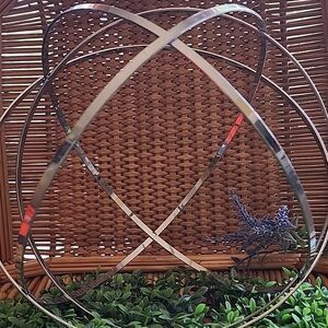 Metal Orb Silver Tone Sphere